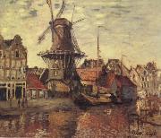Claude Monet THe Windmill on the Onbekende Gracht